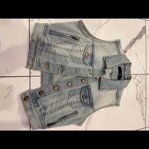 Denim Jean Vest - Size SM/Small